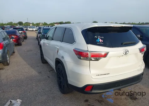 2014 Toyota Highlander Le V6 z USA, uszkodzony, nr VIN 5TDZKRFH2ES014571